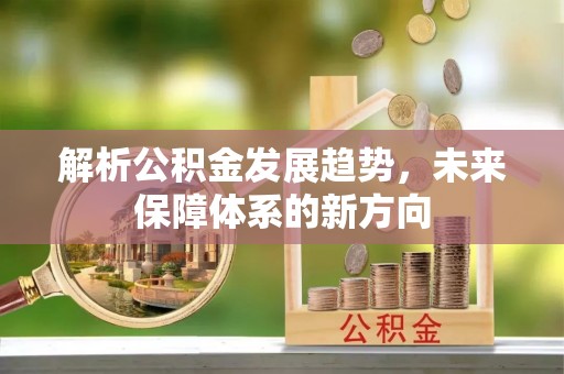 前锋解析公积金发展趋势，未来保障体系的新方向