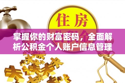 前锋掌握你的财富密码，全面解析公积金个人账户信息管理与优化