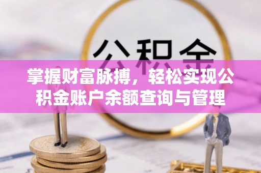 前锋掌握财富脉搏，轻松实现公积金账户余额查询与管理