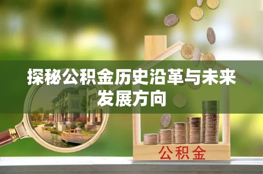 前锋探秘公积金历史沿革与未来发展方向